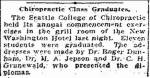 Seattle College of Chiropractic – 1924 graduating&nbsp;announcement