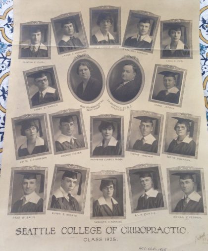 Seattle College of Chiropractic - class composite 1925
