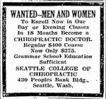 Seattle College of Chiropractic Enroll&nbsp;ad
